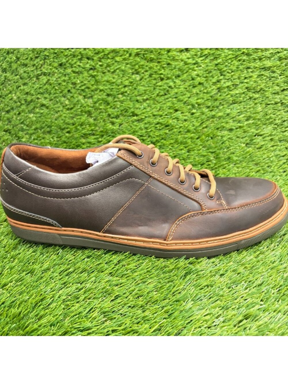 Florsheim Gridley Mens Size 13 3E Dark Brown Steel Toe Safety Work Oxford Shoes